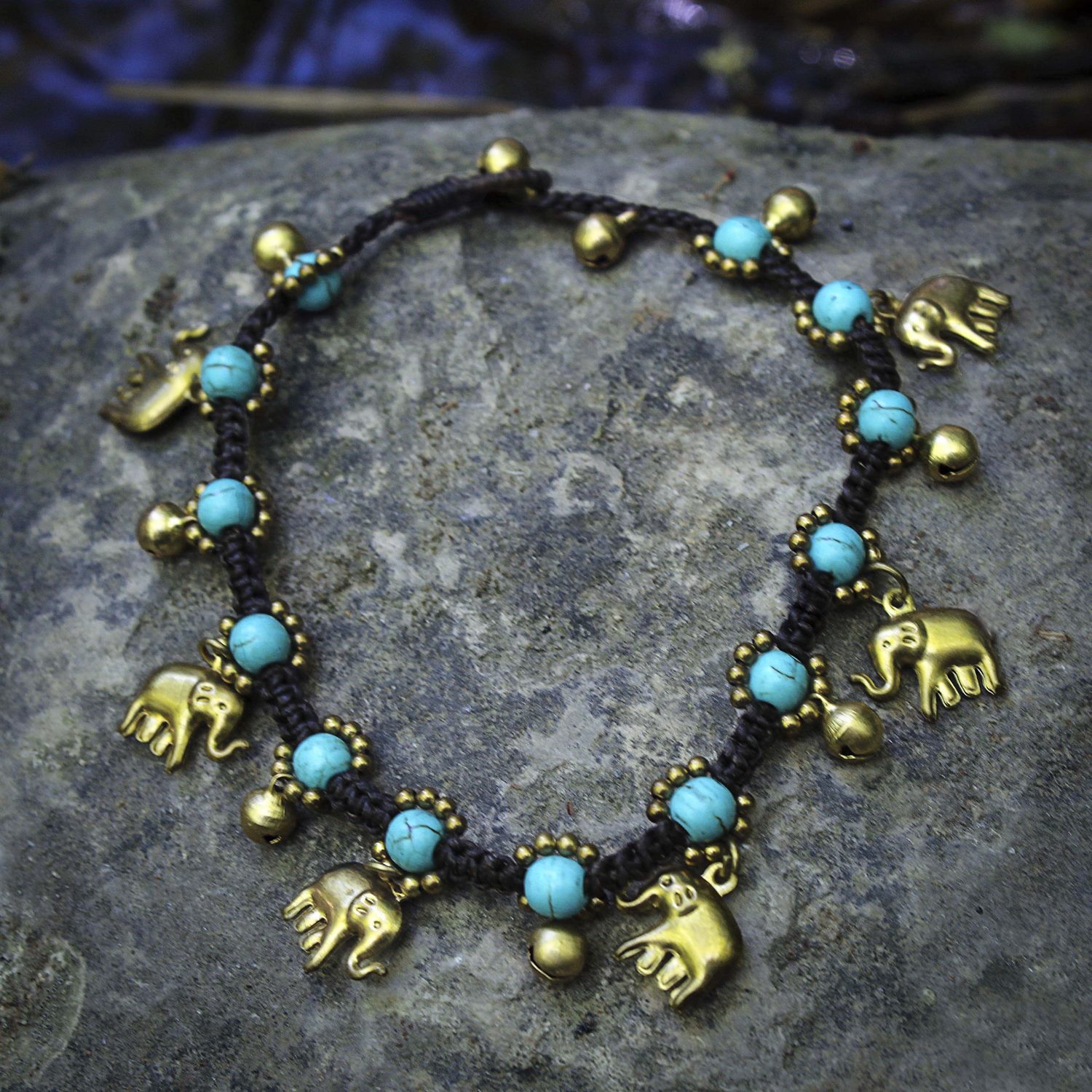 Elephant anklet bracelet deals
